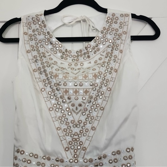 Majorelle Open Back Cream Dress  size S - Picture 4 of 6